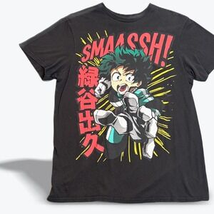 My Hero‎ Academia SMAAASH! Anime Graphic T Shirt Mens Small Funimation